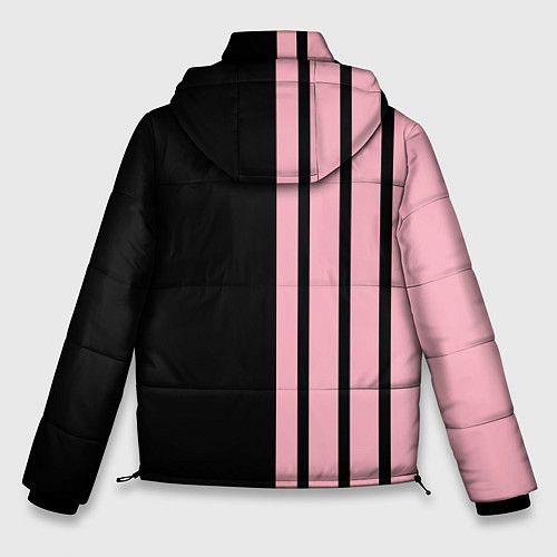 Мужская зимняя куртка BLACKPINK HALF BLACK-PINK MINI LOGO / 3D-Красный – фото 2