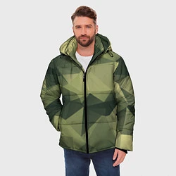Куртка зимняя мужская 3д полигоны - камуфляж, цвет: 3D-светло-серый — фото 2