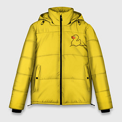Куртка зимняя мужская Уточка плывет, цвет: 3D-черный