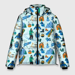 Куртка зимняя мужская SKI TRAIL, цвет: 3D-светло-серый