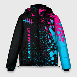 Куртка зимняя мужская Dead by Daylight Neon Gradient, цвет: 3D-черный