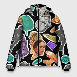 Куртка зимняя мужская Underground pattern Fashion trend, цвет: 3D-черный