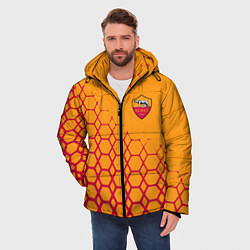 Куртка зимняя мужская Рома соты, цвет: 3D-черный — фото 2