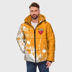 Куртка зимняя мужская Roma маленькое лого краска, цвет: 3D-красный — фото 2