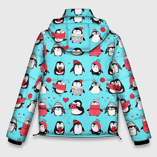 Мужская зимняя куртка PENGUINS ON THE POSITIVE / 3D-Черный – фото 2