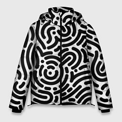 Куртка зимняя мужская Округлый Лабиринт, цвет: 3D-светло-серый