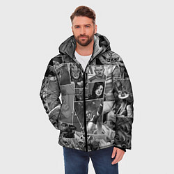 Куртка зимняя мужская Mass effect comix, цвет: 3D-черный — фото 2