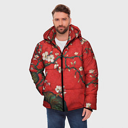 Куртка зимняя мужская Цветущий миндаль, цвет: 3D-светло-серый — фото 2