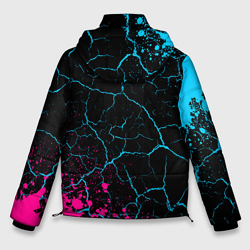 Мужская зимняя куртка In Flames Neon Gradient / 3D-Черный – фото 2