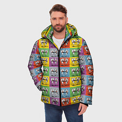 Куртка зимняя мужская Игра Сuphead, цвет: 3D-черный — фото 2