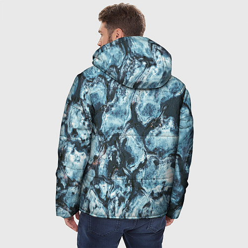 Мужская зимняя куртка Холодная ледяная броня - Синий / 3D-Светло-серый – фото 4