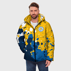 Куртка зимняя мужская Сборная Уругвая Краска, цвет: 3D-красный — фото 2