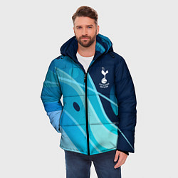 Куртка зимняя мужская Tottenham hotspur Абстракция, цвет: 3D-красный — фото 2