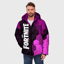 Куртка зимняя мужская Fortnite pro gaming: по-вертикали, цвет: 3D-черный — фото 2