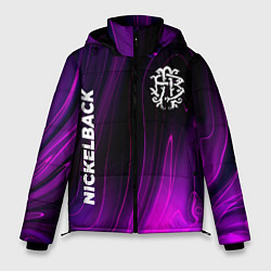 Куртка зимняя мужская Nickelback violet plasma, цвет: 3D-черный