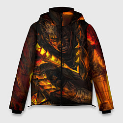 Куртка зимняя мужская Берсерк Гатс В Огне, цвет: 3D-светло-серый