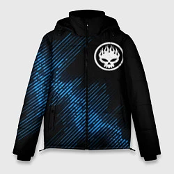 Куртка зимняя мужская The Offspring звуковая волна, цвет: 3D-черный