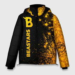 Куртка зимняя мужская Beastars - gold gradient: по-вертикали, цвет: 3D-черный