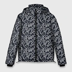 Куртка зимняя мужская Звезда рока, цвет: 3D-светло-серый