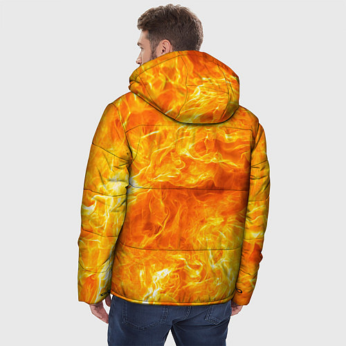 Мужская зимняя куртка Бушующий огонь / 3D-Светло-серый – фото 4