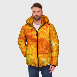 Куртка зимняя мужская Бушующий огонь, цвет: 3D-светло-серый — фото 2