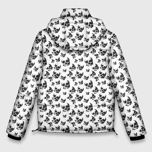 Мужская зимняя куртка Череп без челюсти / 3D-Черный – фото 2