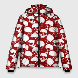 Куртка зимняя мужская Череп и кровь, цвет: 3D-черный