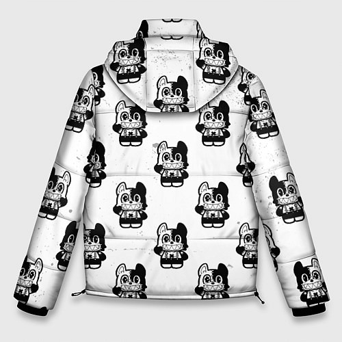 Мужская зимняя куртка Глейпнир узор арт / 3D-Светло-серый – фото 2