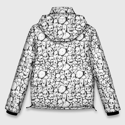 Мужская зимняя куртка Череп бесформенный / 3D-Черный – фото 2