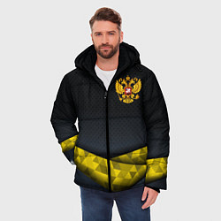 Куртка зимняя мужская Золотой герб black gold, цвет: 3D-черный — фото 2