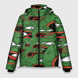 Куртка зимняя мужская Пепе лягушка, цвет: 3D-красный