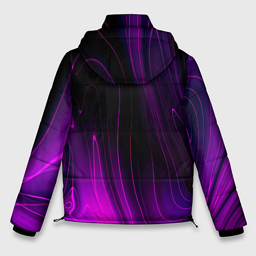 Мужская зимняя куртка Fall Out Boy violet plasma / 3D-Черный – фото 2