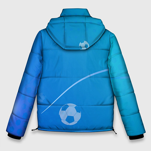 Мужская зимняя куртка Psg абстракция спорт / 3D-Черный – фото 2