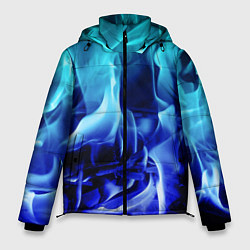 Куртка зимняя мужская Огненный неоновый градиент, цвет: 3D-светло-серый