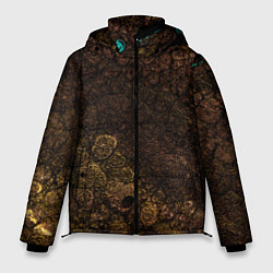 Куртка зимняя мужская Абстрактный песок из золота, цвет: 3D-светло-серый