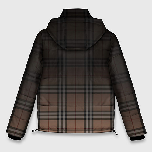 Мужская зимняя куртка Tartan gradient / 3D-Черный – фото 2