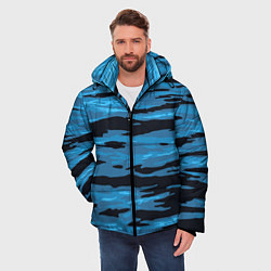 Куртка зимняя мужская Волны Камуфляж, цвет: 3D-черный — фото 2