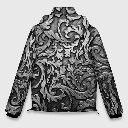 Мужская зимняя куртка Стальные узоры / 3D-Черный – фото 2