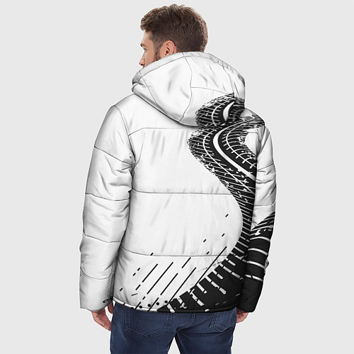 Мужская зимняя куртка NFS Unbound следы резины / 3D-Светло-серый – фото 4
