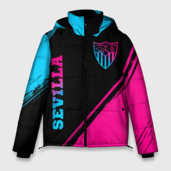 Мужская зимняя куртка Sevilla - neon gradient: надпись, символ