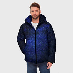 Куртка зимняя мужская Необъятный космос, цвет: 3D-черный — фото 2