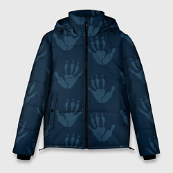 Мужская зимняя куртка Лапки опоссума синие