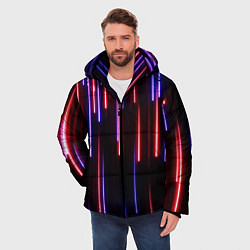 Куртка зимняя мужская Метеоритный дождь, цвет: 3D-красный — фото 2