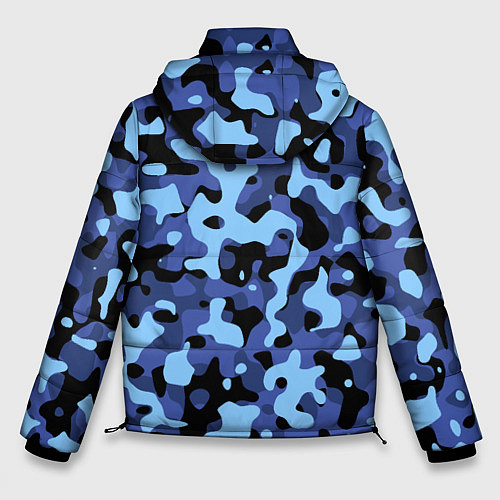 Мужская зимняя куртка Камуфляж Sky Blue / 3D-Черный – фото 2