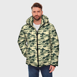 Куртка зимняя мужская Камуфляж танковый мелкий, цвет: 3D-черный — фото 2