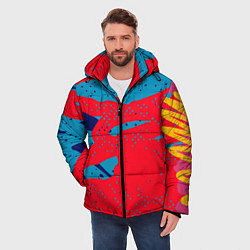 Куртка зимняя мужская Красочные пятна, цвет: 3D-светло-серый — фото 2