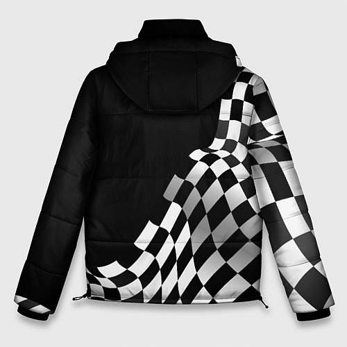 Мужская зимняя куртка Lamborghini racing flag / 3D-Черный – фото 2