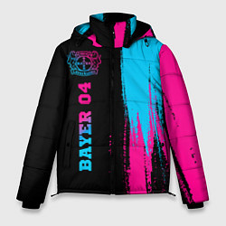 Куртка зимняя мужская Bayer 04 - neon gradient: по-вертикали, цвет: 3D-черный