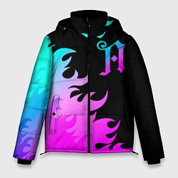 Куртка зимняя мужская Architects неоновый огонь, цвет: 3D-черный