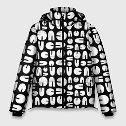 Куртка зимняя мужская Современная геометрия, цвет: 3D-светло-серый